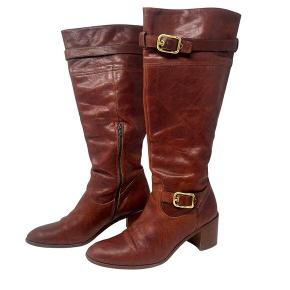 Coach Saxton Knee High Boots Size 10 - Picture 1 of 12